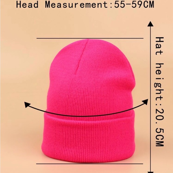 Bright Pink Woman’s Beanie - Picture 3 of 5